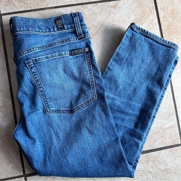 7 For All Mankind Other - 7 For All Mankind Light Blue Slim Straight Jeans